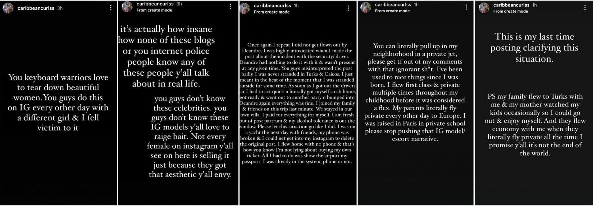 @CaribbeanCurls' rant on Instagram